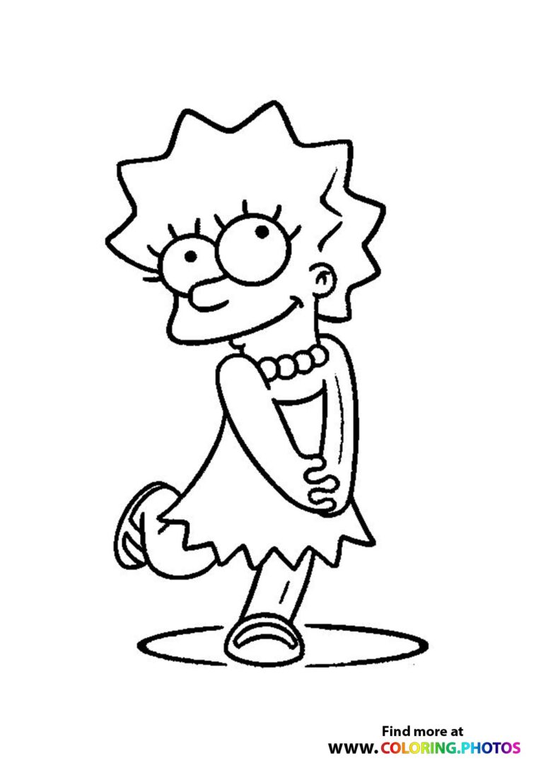 160 Free Simpsons Coloring Pages For Kids Printable 112