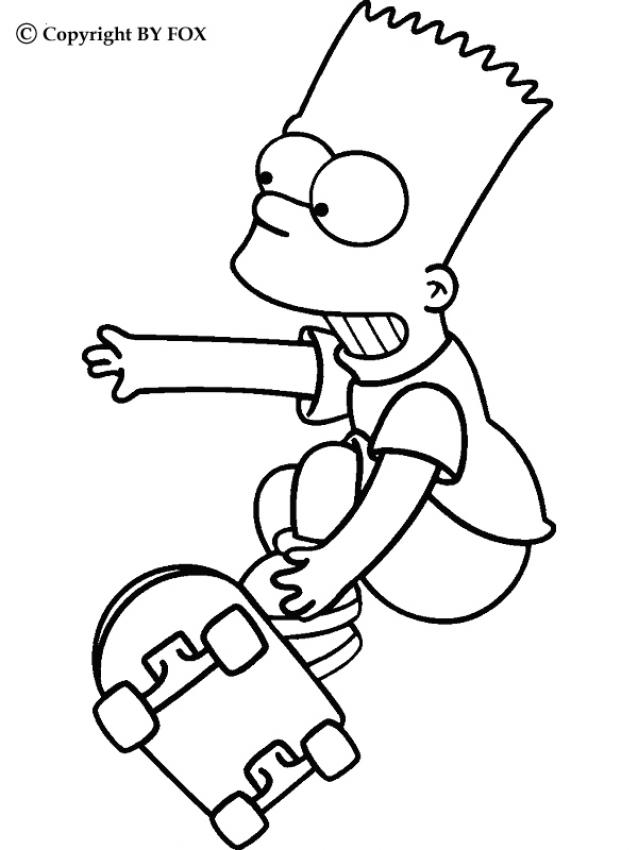 160 Free Simpsons Coloring Pages For Kids Printable 113