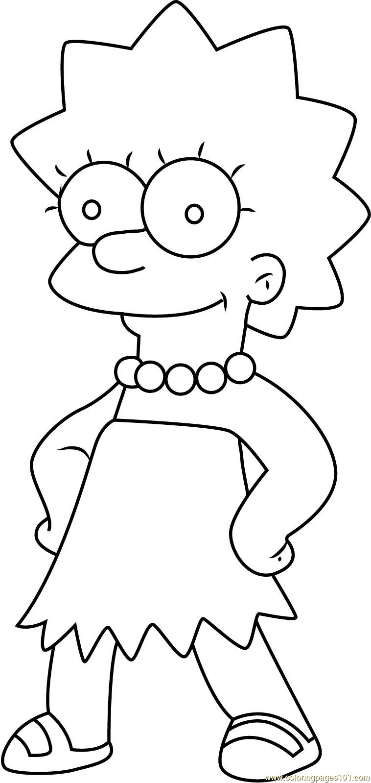 160 Free Simpsons Coloring Pages For Kids Printable 116