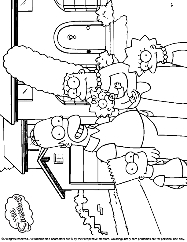 160 Free Simpsons Coloring Pages For Kids Printable 117