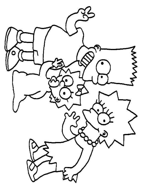 160 Free Simpsons Coloring Pages For Kids Printable 121