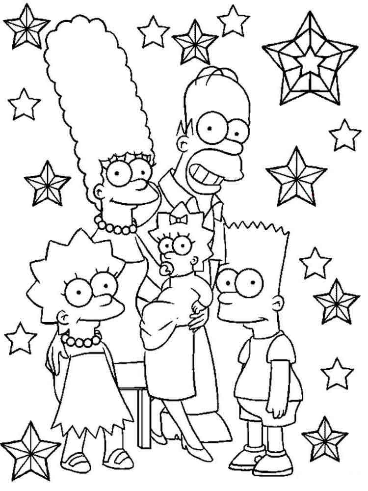 160 Free Simpsons Coloring Pages For Kids Printable 127