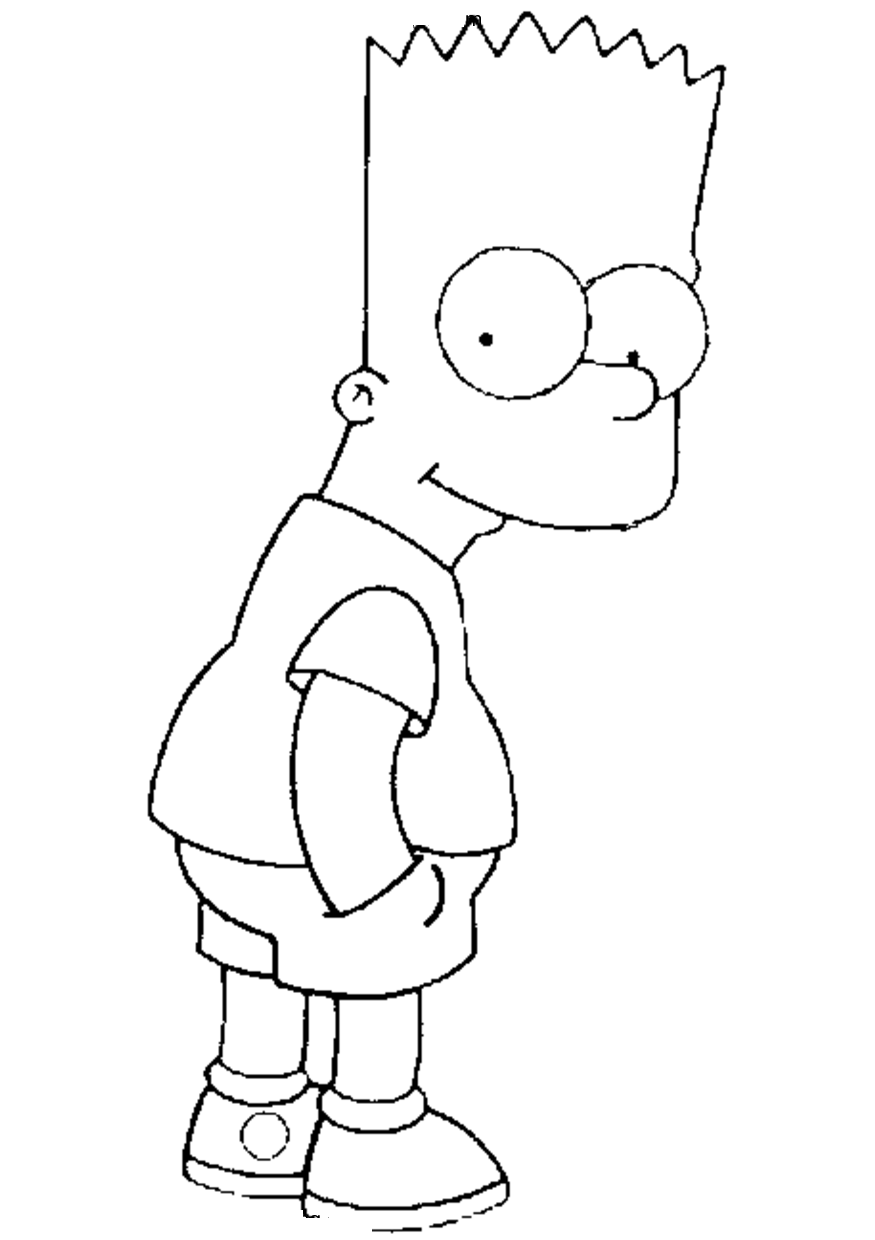 160 Free Simpsons Coloring Pages For Kids Printable 131