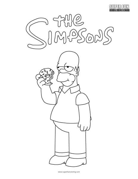 160 Free Simpsons Coloring Pages For Kids Printable 132