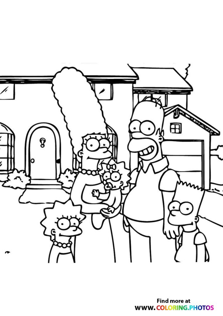 160 Free Simpsons Coloring Pages For Kids Printable 136