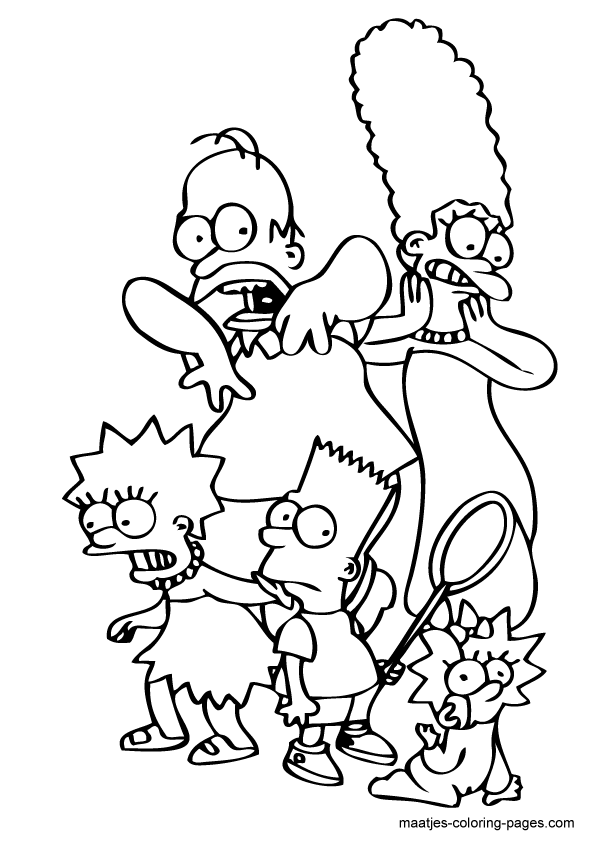 160 Free Simpsons Coloring Pages For Kids Printable 137