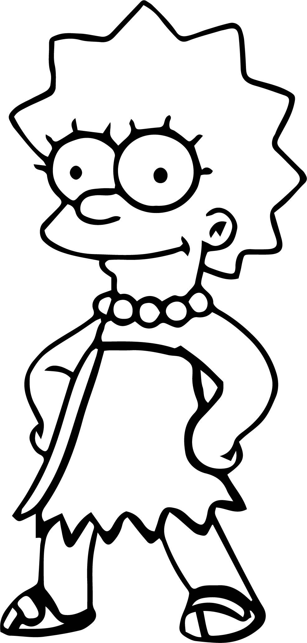 160 Free Simpsons Coloring Pages For Kids Printable 140