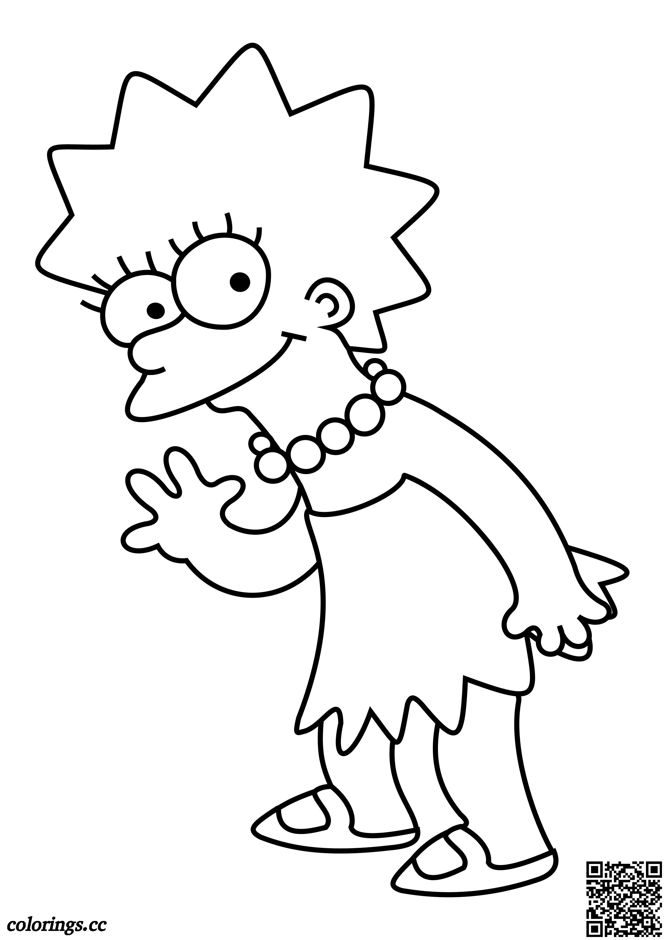 160 Free Simpsons Coloring Pages For Kids Printable 146