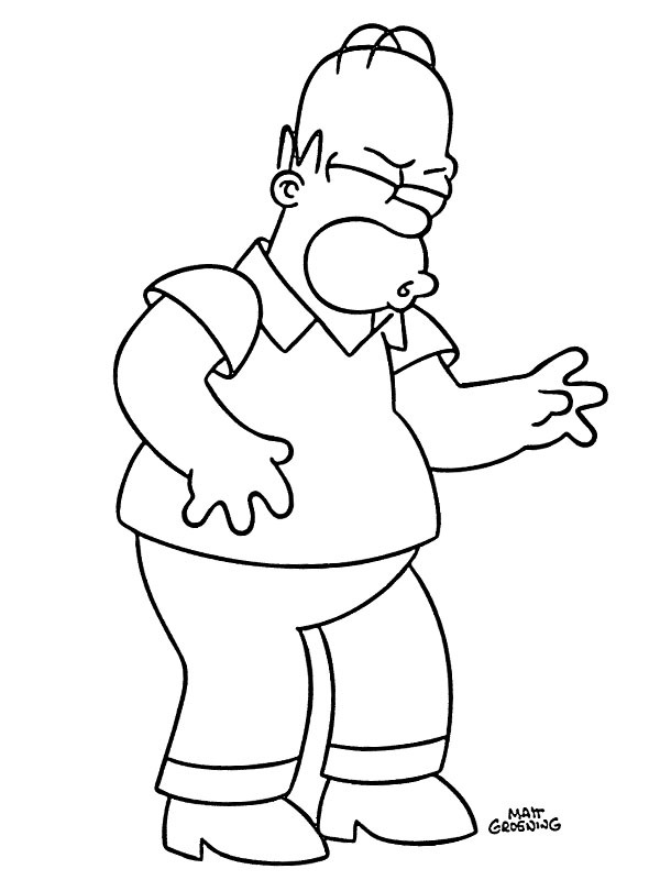 160 Free Simpsons Coloring Pages For Kids Printable 150