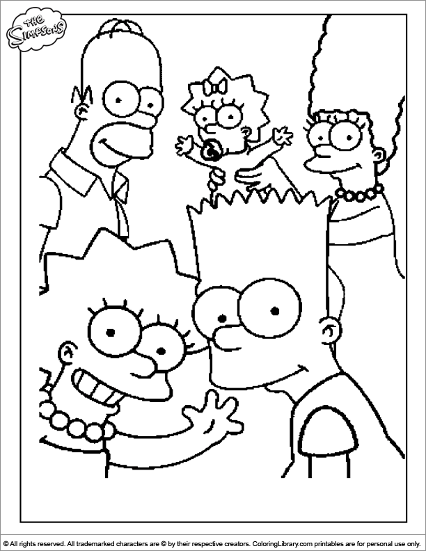 160 Free Simpsons Coloring Pages For Kids Printable 152