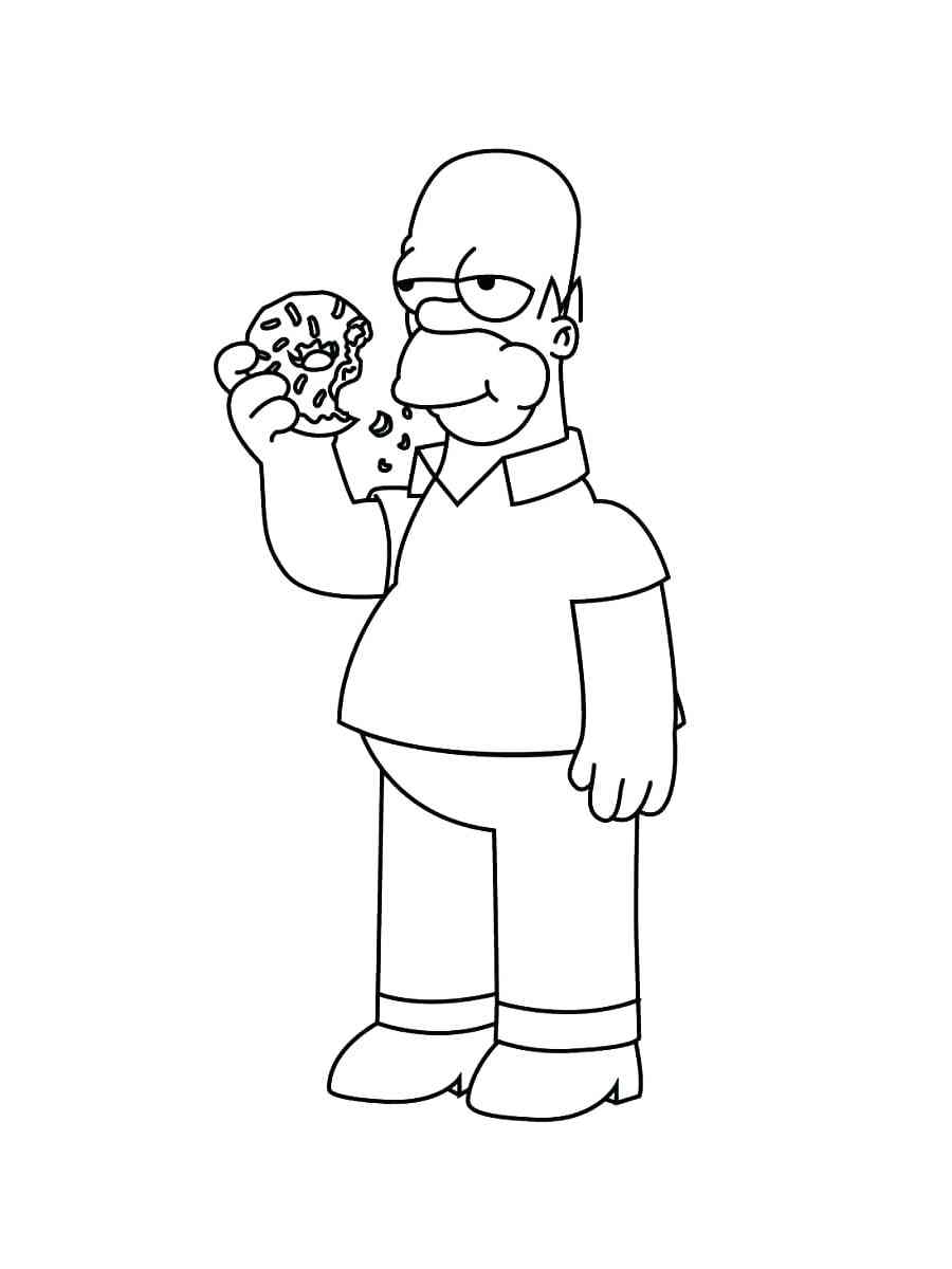 160 Free Simpsons Coloring Pages For Kids Printable 154