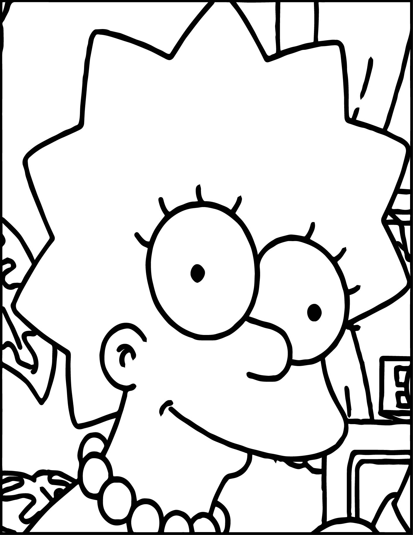 160 Free Simpsons Coloring Pages For Kids Printable 156