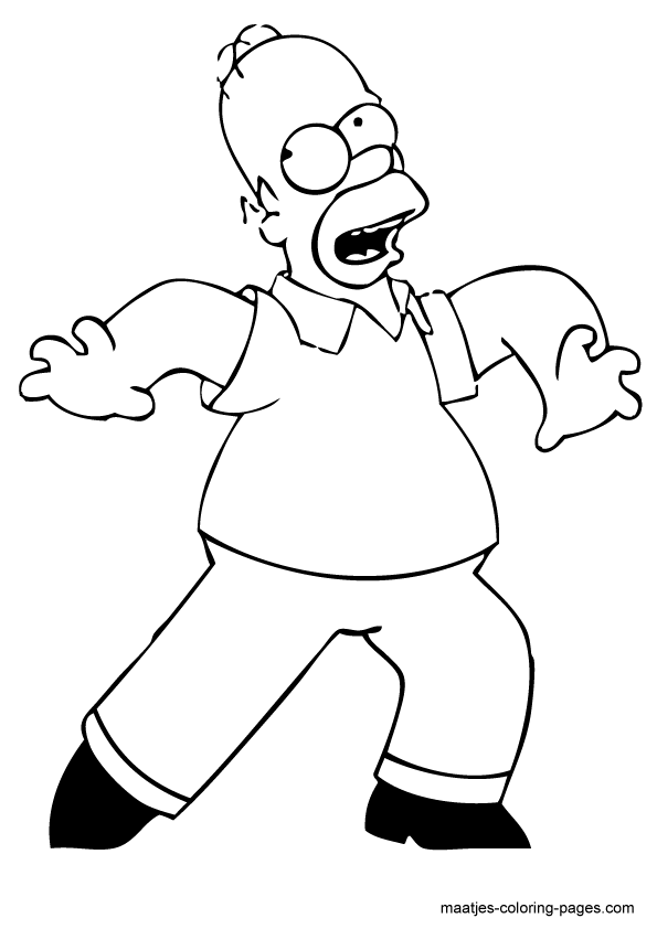 160 Free Simpsons Coloring Pages For Kids Printable 158