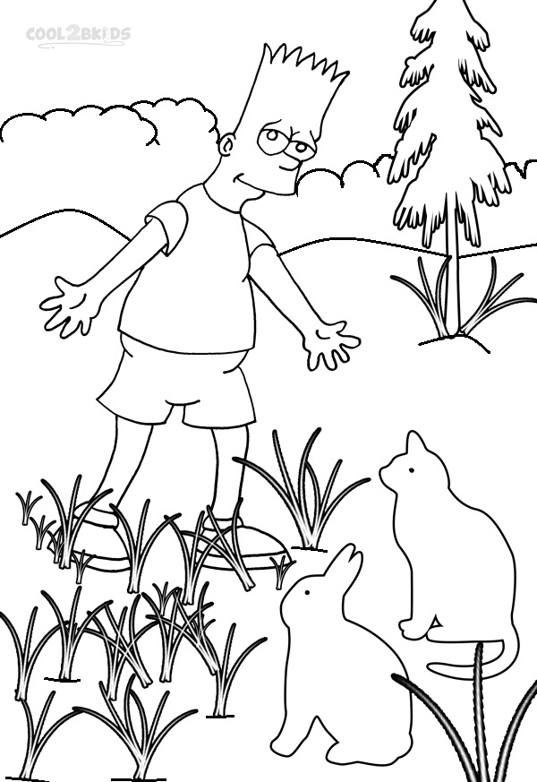 160 Free Simpsons Coloring Pages For Kids Printable 30