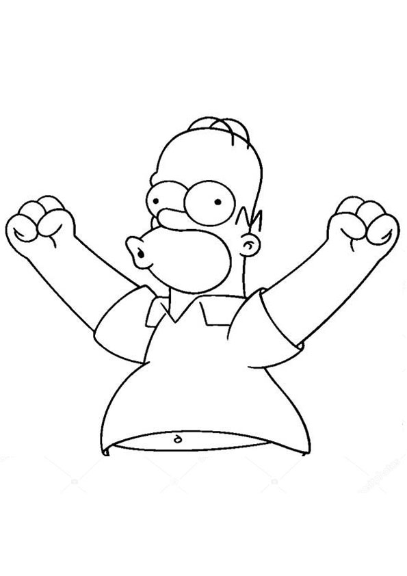 160 Free Simpsons Coloring Pages For Kids Printable 47