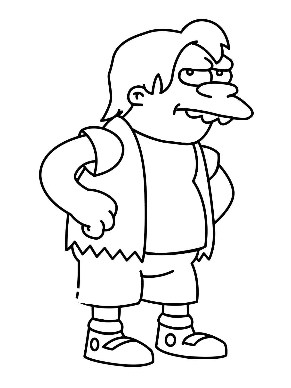 160 Free Simpsons Coloring Pages For Kids Printable 48