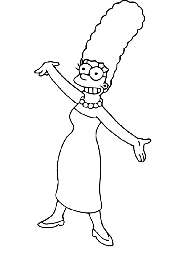 160 Free Simpsons Coloring Pages For Kids Printable 57