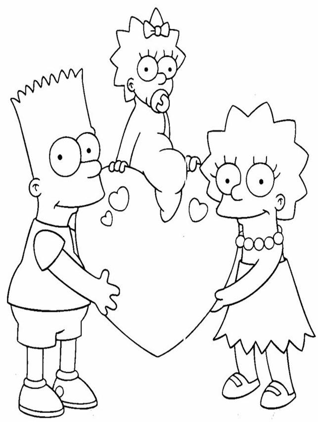 160 Free Simpsons Coloring Pages For Kids Printable 98