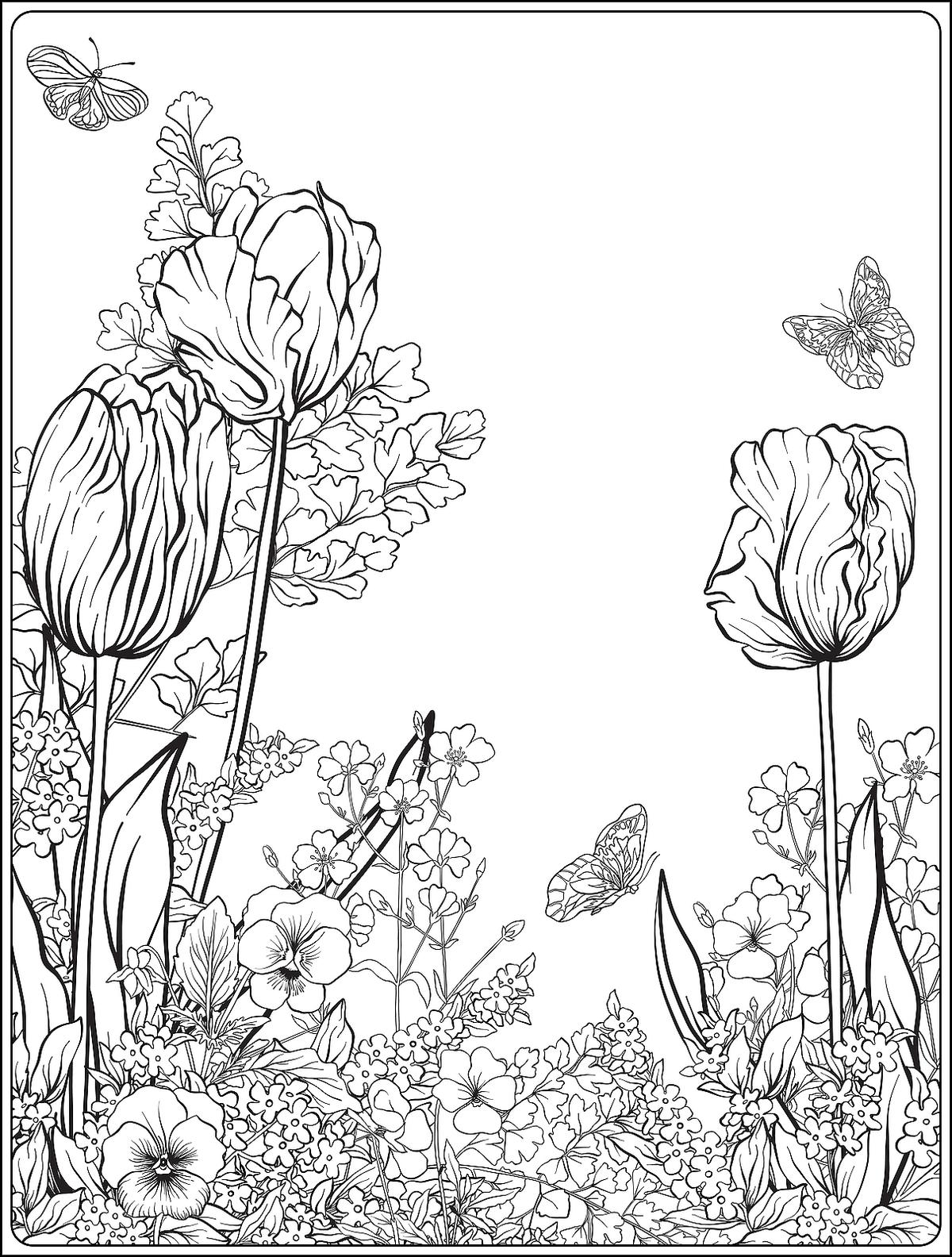 32 Flower Letter Coloring Pages Printable