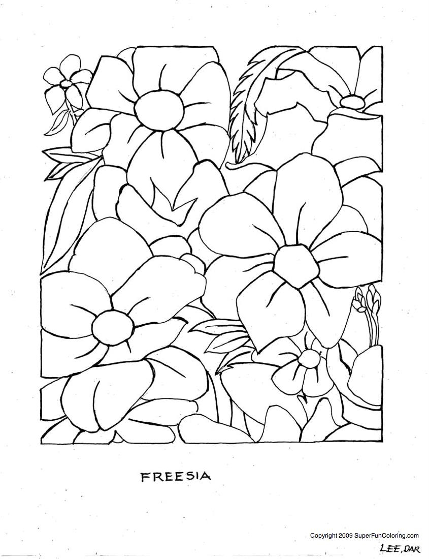 34 Exotic Flower Coloring Pages Printable