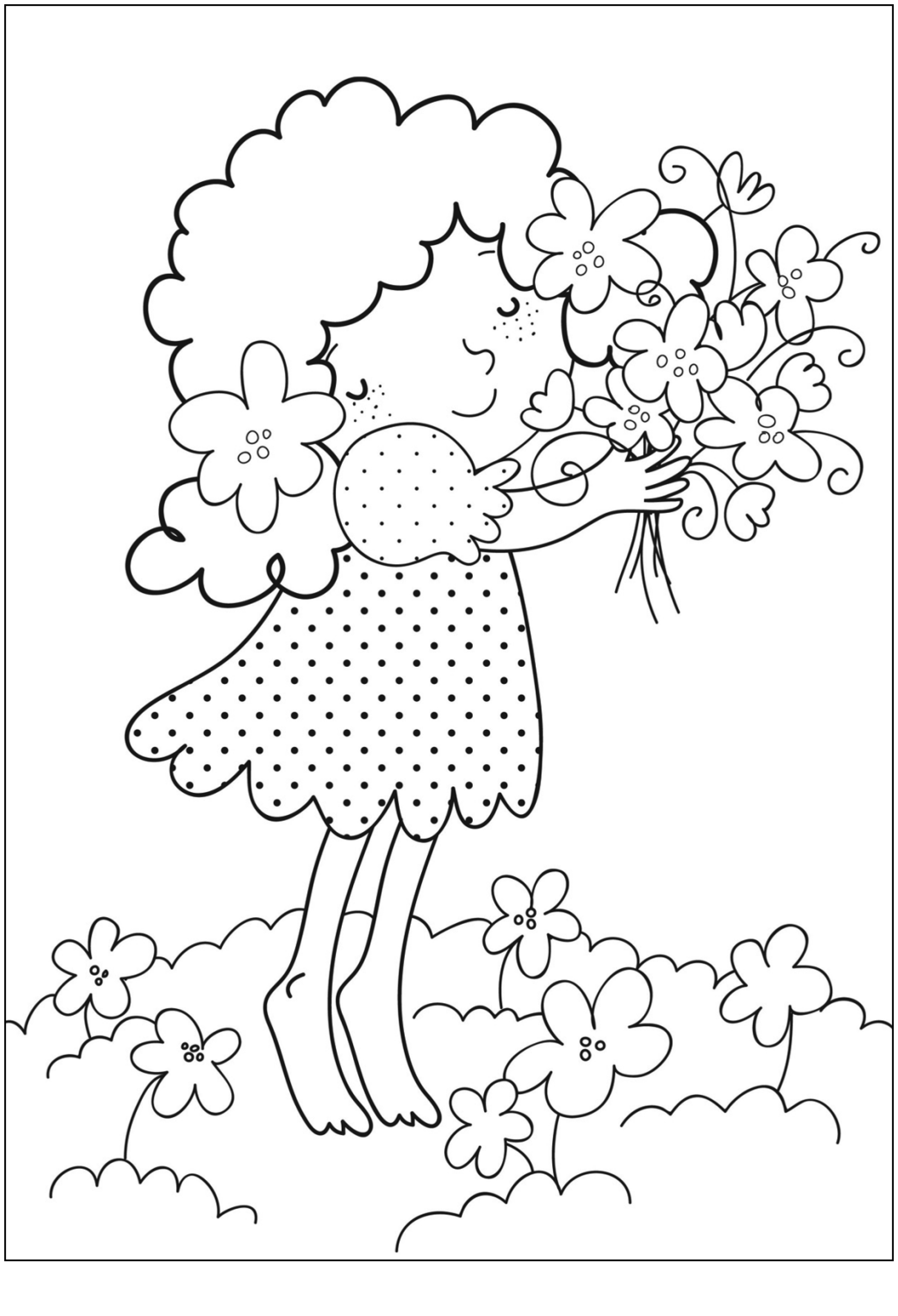 34 Lily Flower Coloring Pages Printable