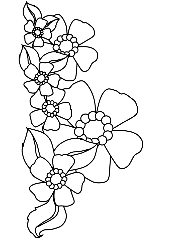 37 Flower Coloring Pages Aesthetic Printable