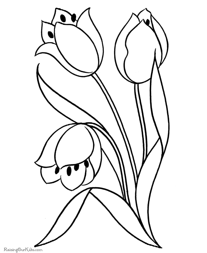 37 Retro Flower Coloring Pages Printable