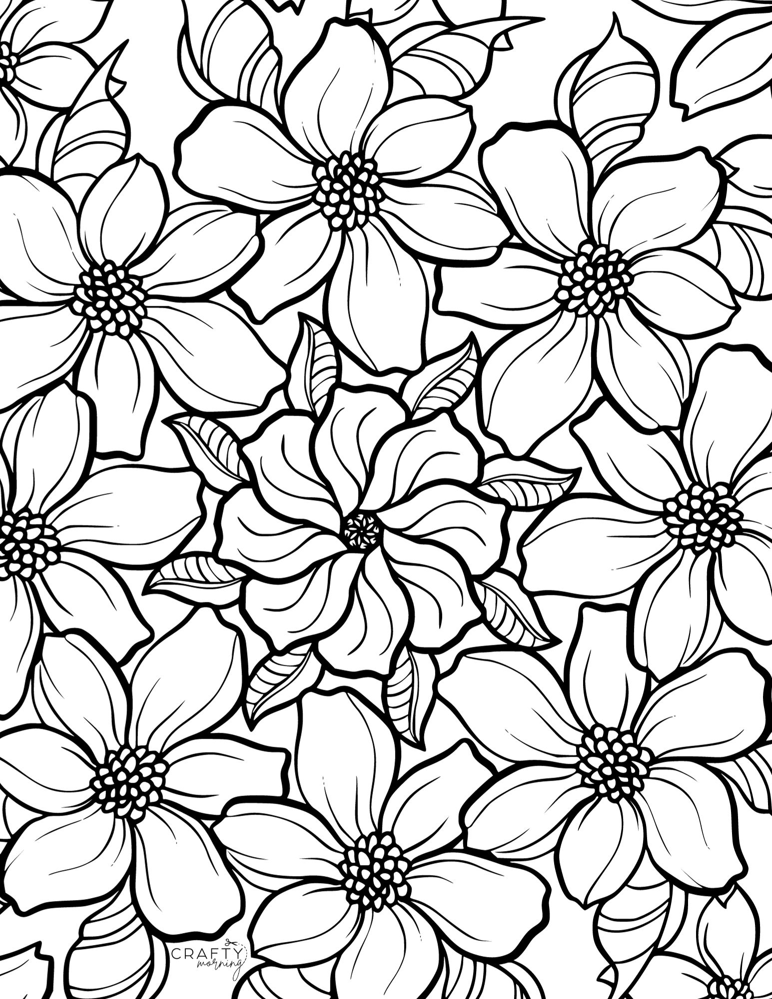 42 Flower Garland Coloring Pages Printable