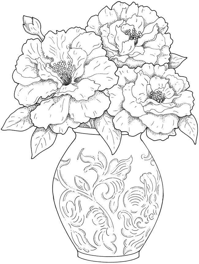 42 Greyscale Flower Coloring Pages Printable