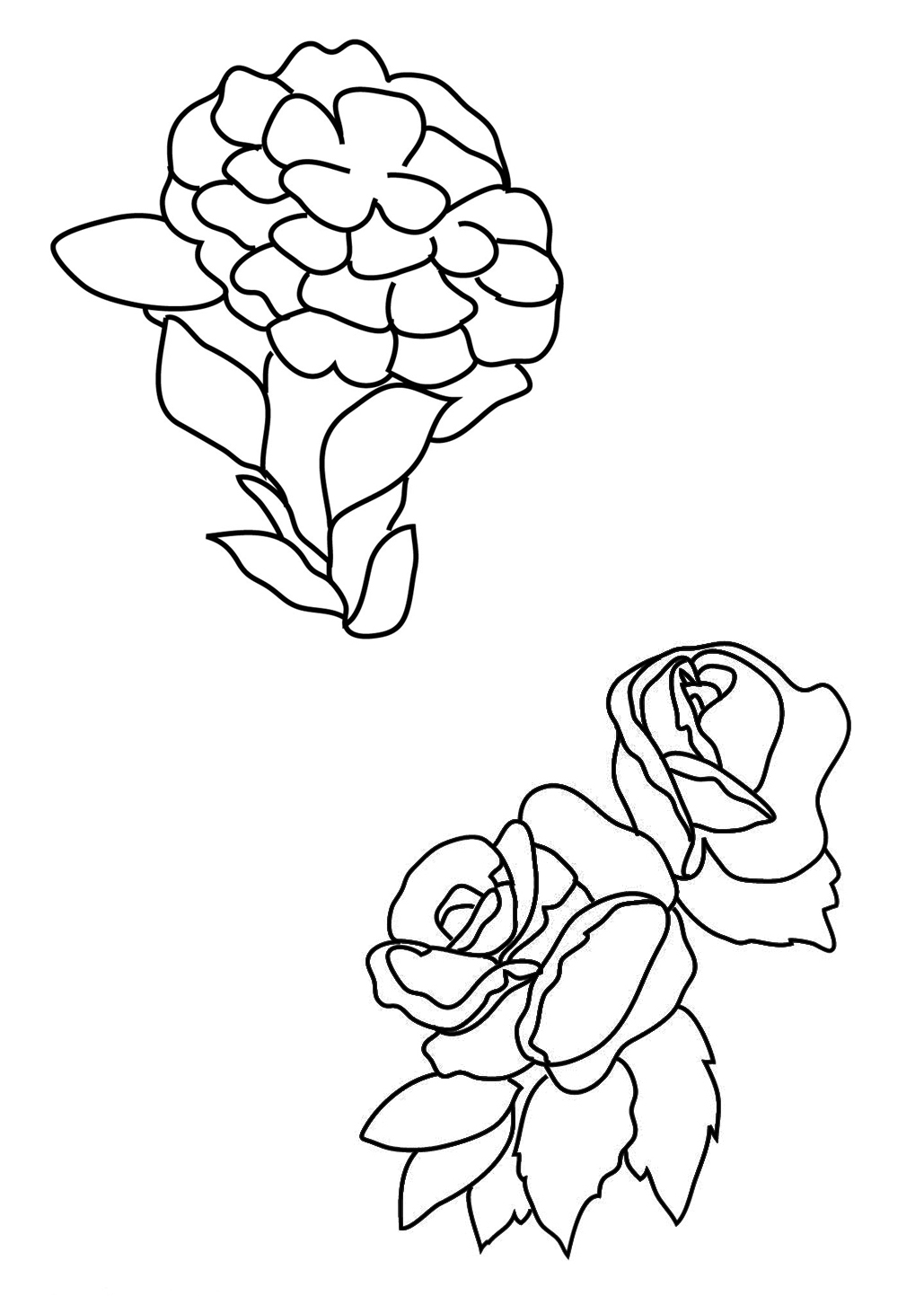 43 Flower Bouquet Coloring Pages for Kids Printable