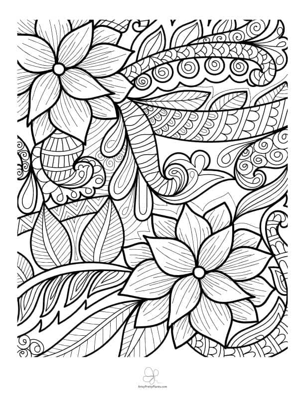 43 Flower Tattoo Coloring Pages Printable