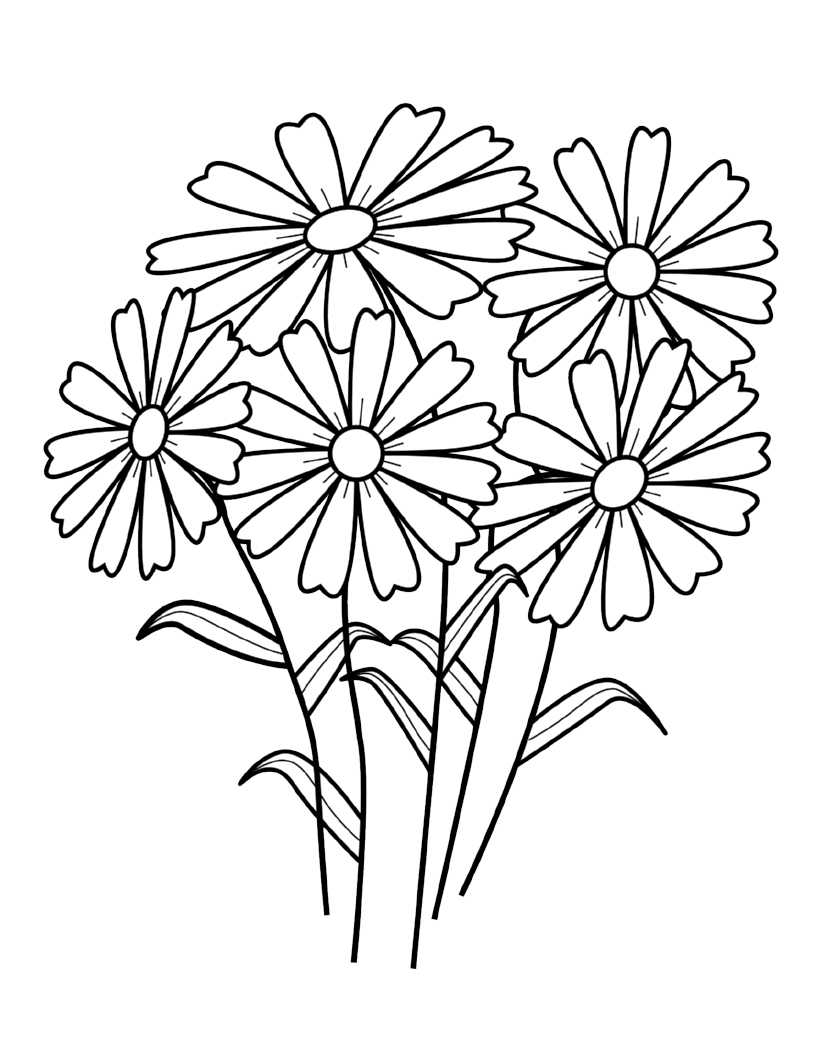 45 Flower Coloring Pages Free Printable Zentangle Printable