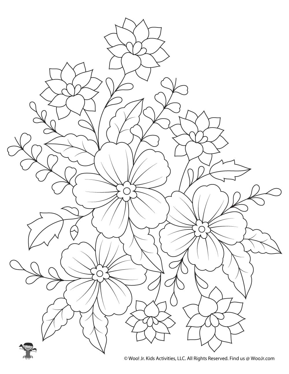 46 Alice in Wonderland Flower Coloring Pages Printable