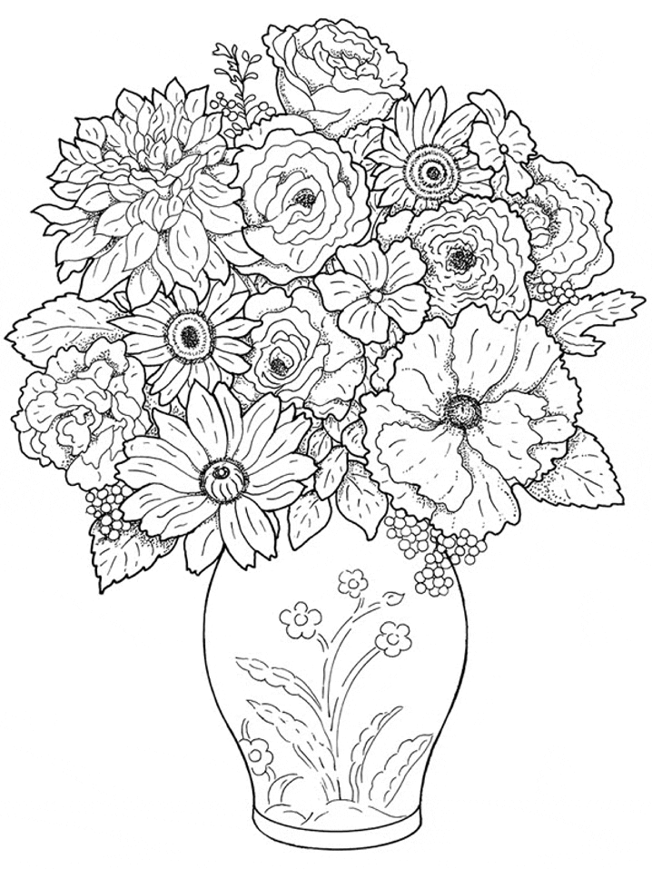 46 Y2K Coloring Pages Flower Printable