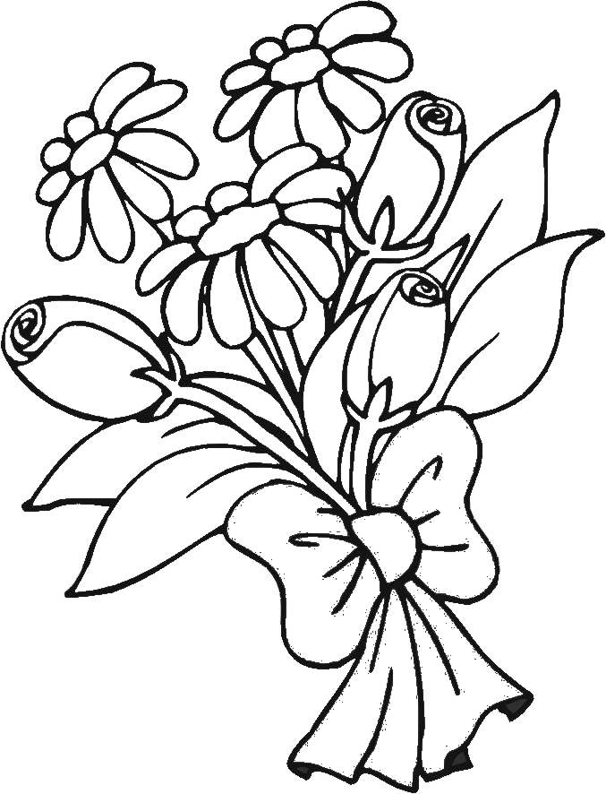 57 Printable Flower Coloring Pages Art Easy Printable