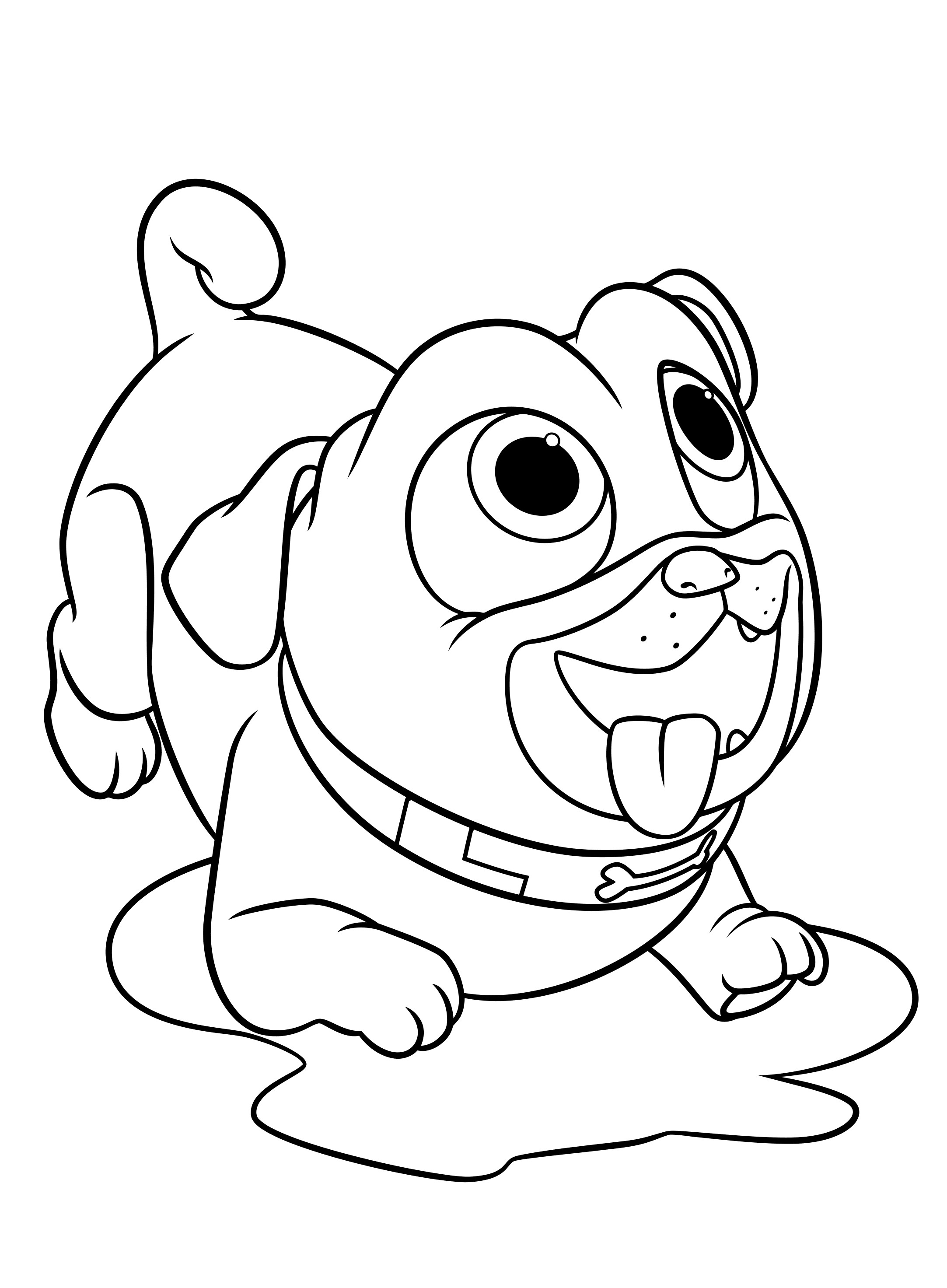 77 Dog Coloring Pages for Kids Printable 14