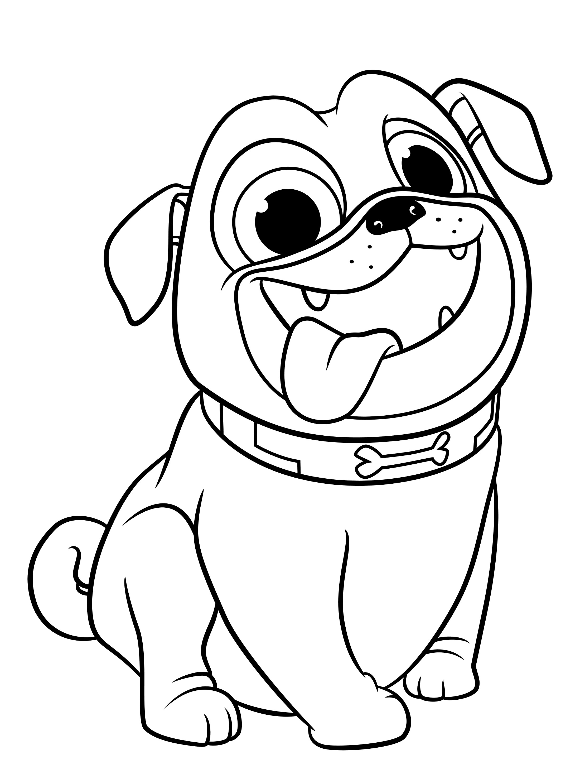 77 Dog Coloring Pages for Kids Printable 18