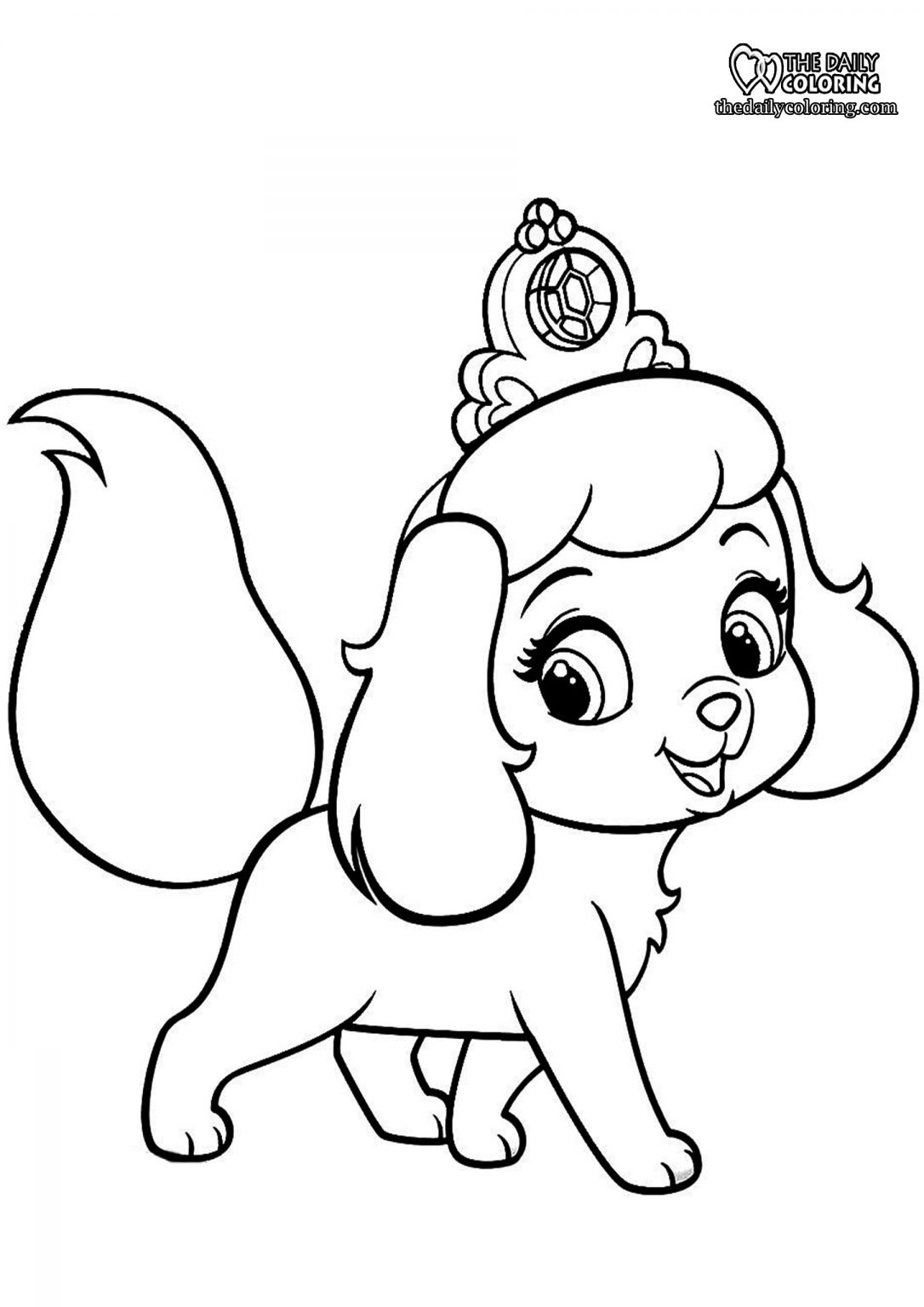 77 Dog Coloring Pages for Kids Printable 19