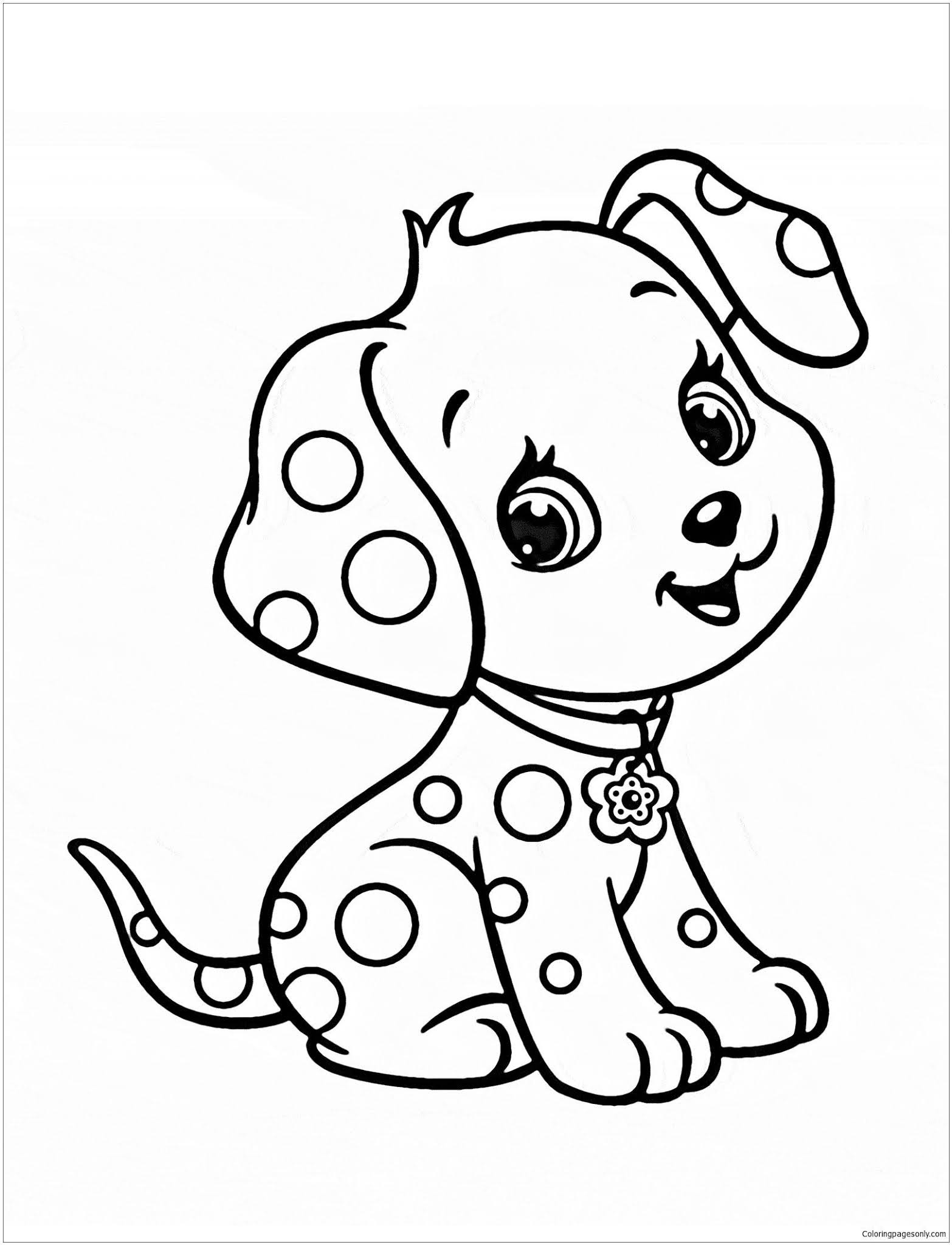 77 Dog Coloring Pages for Kids Printable 27