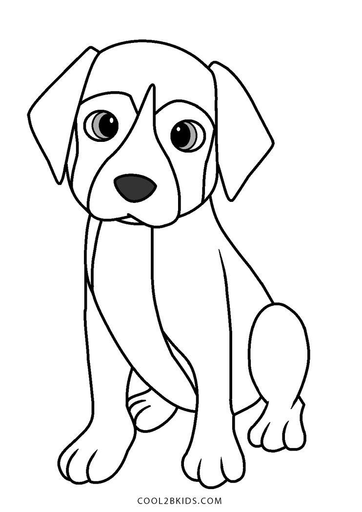 77 Dog Coloring Pages for Kids Printable 35