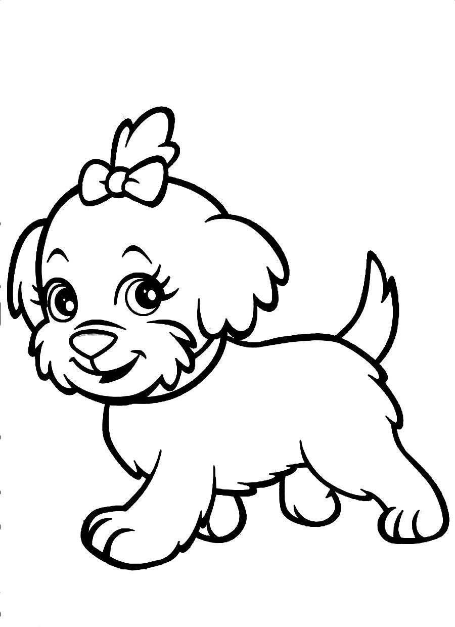 77 Dog Coloring Pages for Kids Printable 36