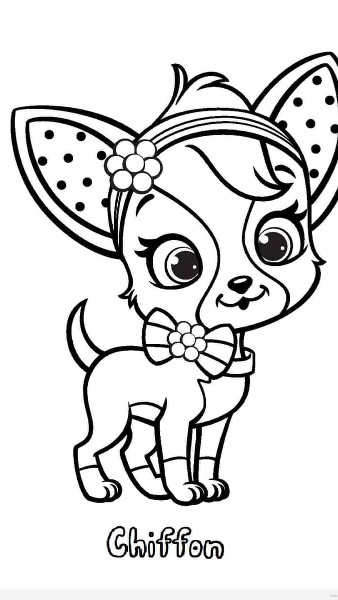 77 Dog Coloring Pages for Kids Printable 40