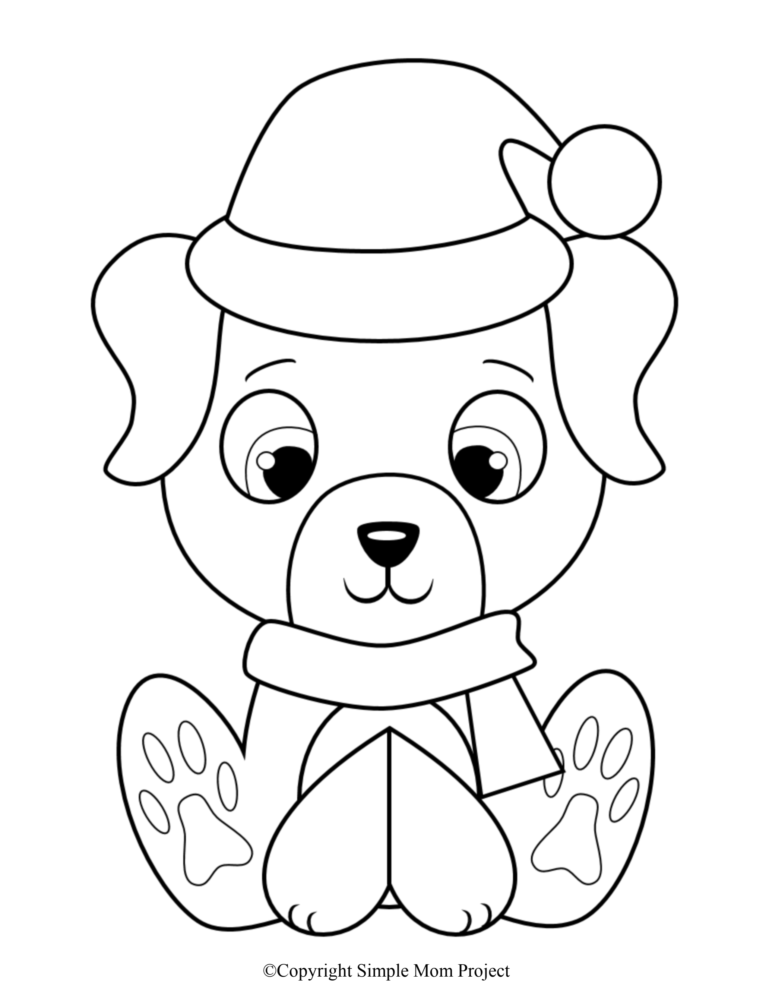 77 Dog Coloring Pages for Kids Printable 48