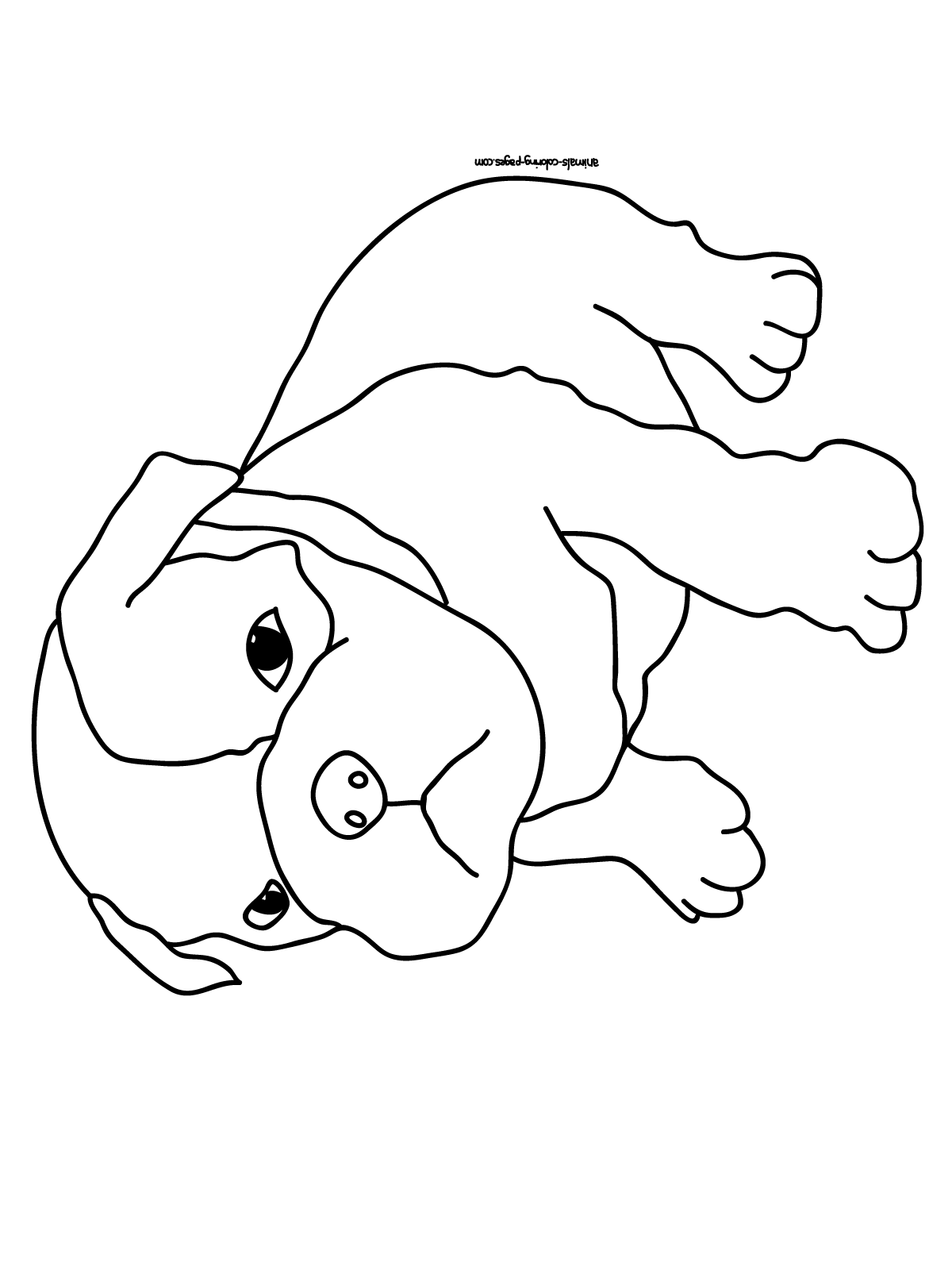 77 Dog Coloring Pages for Kids Printable 49