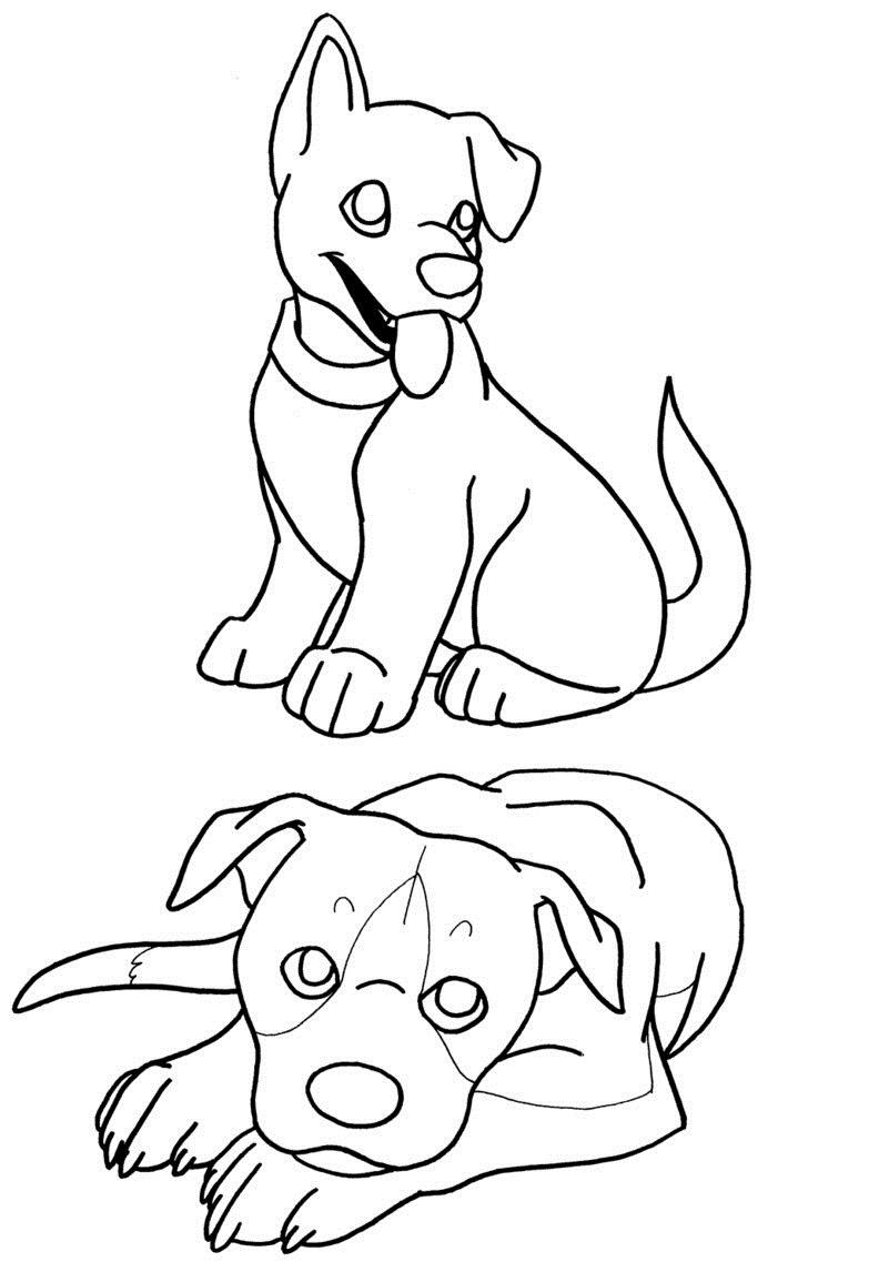 77 Dog Coloring Pages for Kids Printable 50