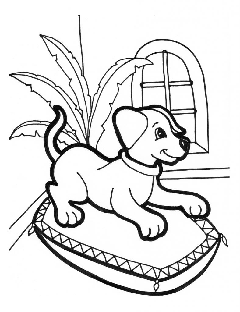 77 Dog Coloring Pages for Kids Printable 56