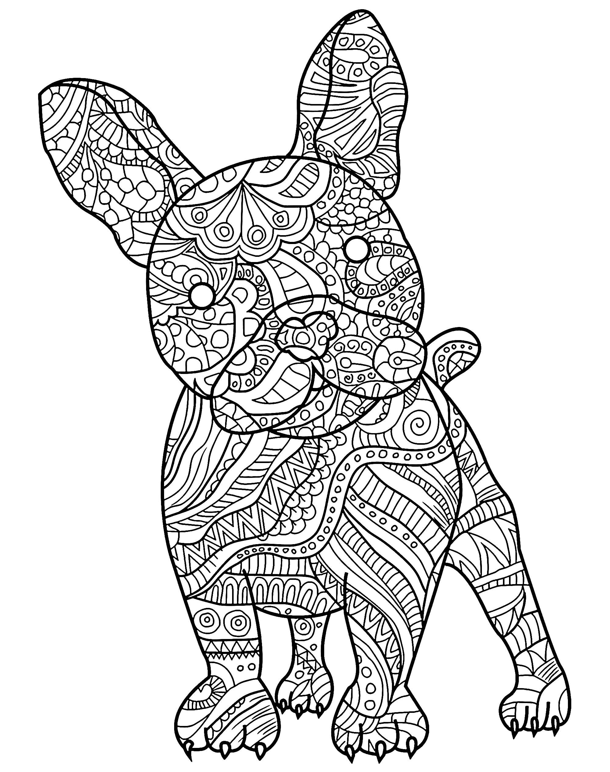 77 Dog Coloring Pages for Kids Printable 60