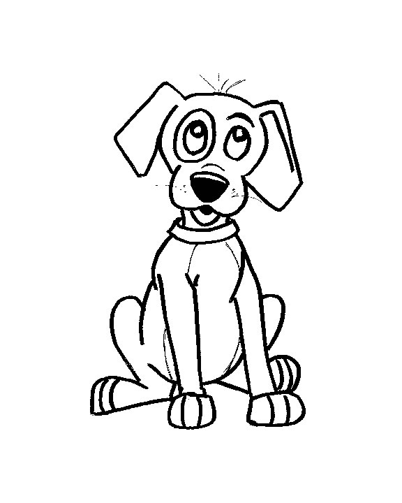 77 Dog Coloring Pages for Kids Printable 61