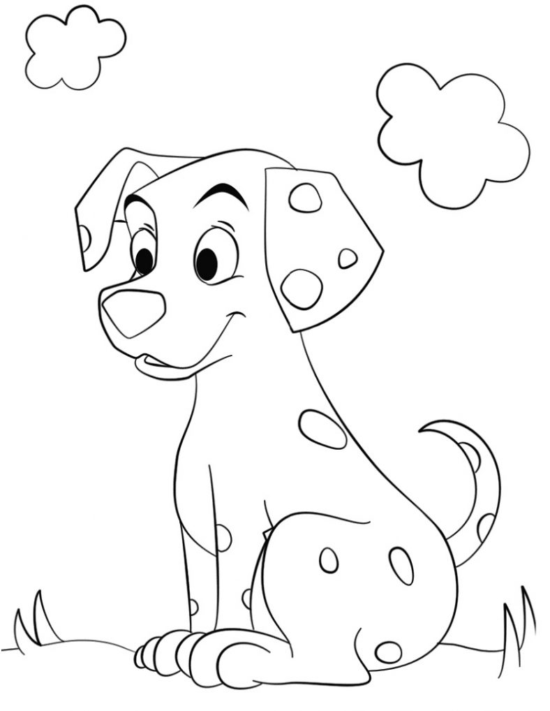 77 Dog Coloring Pages for Kids Printable 68