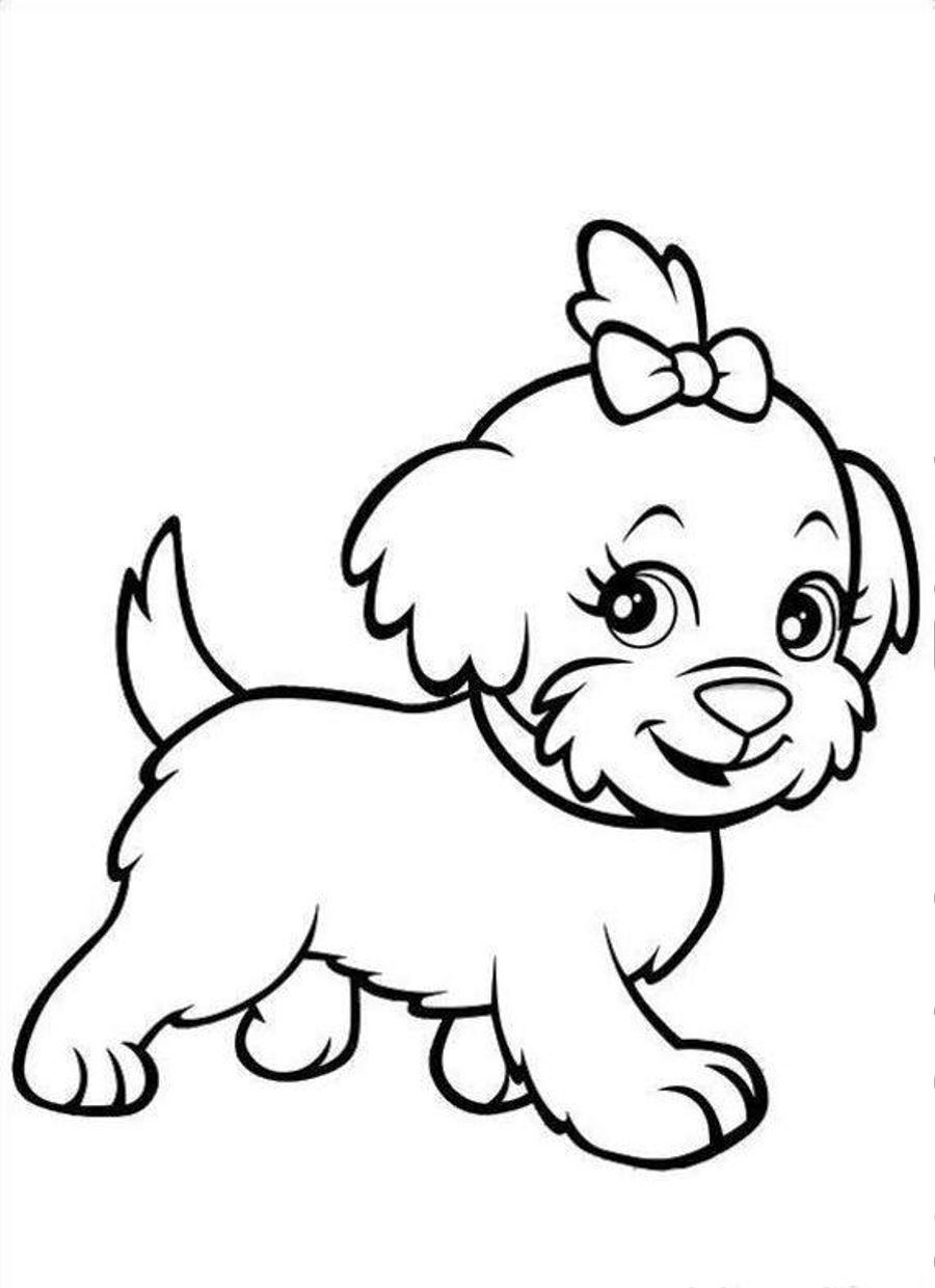 77 Dog Coloring Pages for Kids Printable 72